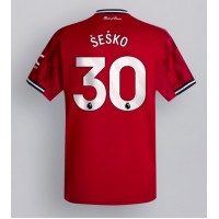 Manchester United Benjamin Sesko #30 Replika Hemmatröja 2025-26 Kortärmad